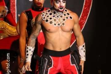 Una alegoría de Nauzet Afonso 'arrasa' en la Gala Drag Queen de Guía (Foto Infonortedigital y TA)