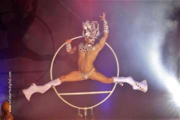 Una alegoría de Nauzet Afonso 'arrasa' en la Gala Drag Queen de Guía (Foto Infonortedigital y TA)