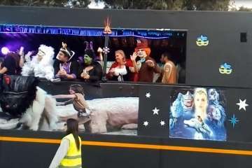 Carroza de Carnaval Canario en la Cabalgata de Las Palmas de Gran Canaria (Foto CCC)