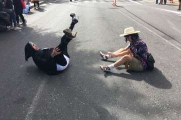 Yapci Pérez gana la IX Carrera de Tacones de Telde (Foto TA)