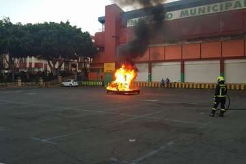 Quema de la sardina del Carnaval 2018 de Telde (Foto Francisco J. Santana y Antonio Alí)