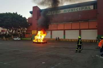 Quema de la sardina del Carnaval 2018 de Telde (Foto Francisco J. Santana y Antonio Alí)