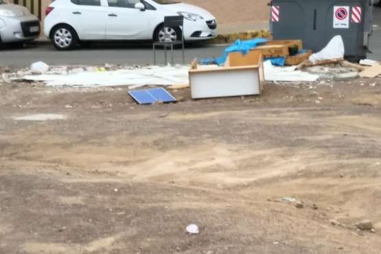 Escombrera 'sospechosa' en Melenara-Telde (Foto TA)