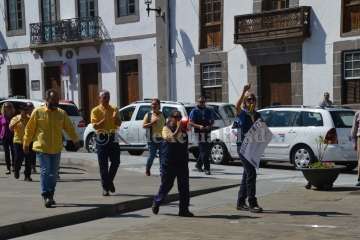 Concentración feminista en San Juan (Foto TA)