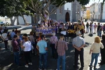 Concentración feminista en San Juan (Foto TA)