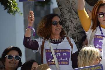Concentración feminista en San Juan (Foto TA)