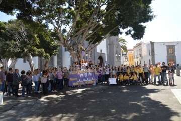 Concentración feminista en San Juan (Foto TA)