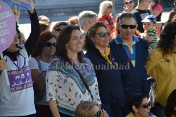 Concentración feminista en San Juan (Foto TA)