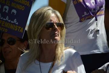Concentración feminista en San Juan (Foto TA)