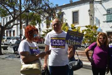Concentración feminista en San Juan (Foto TA)