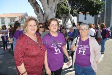 Concentración feminista en San Juan (Foto TA)