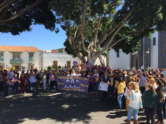 Imagen de archivo de la manifestación del 8 de marzo en Telde (Foto TA)