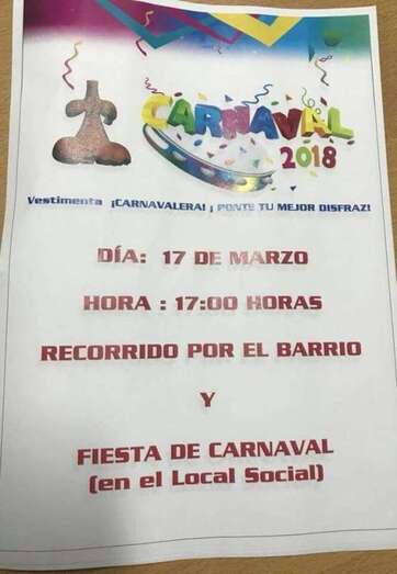 Cartel de la actividad (Foto TA)