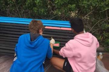 Brochazos multicolores por la diversidad en Telde (Foto TA y Antonio Alí)