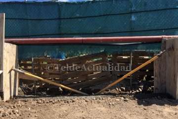 Malestar en Lomo Magullo por la rotura de la acequia de la Heredad (Foto TA)