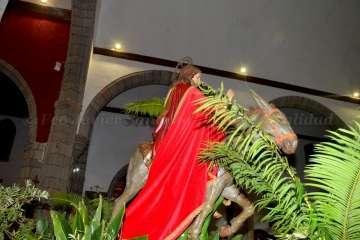 La Basílica de Telde ya huele a Semana Santa (Foto Francisco Javier Santana y Antonio Alí)