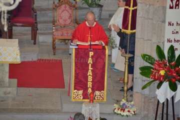 La procesión de La Burrita se abre paso en San Juan (Foto Francisco Javier Santana)