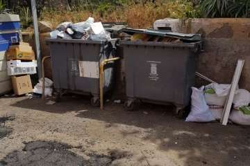 Malestar vecinal en Jinámar por el rebacheo de la calle de Salamanca (Foto TA)