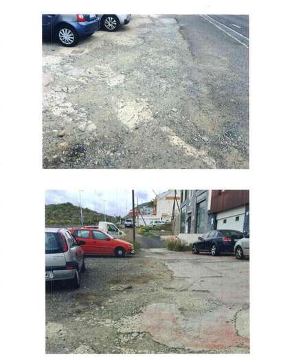 Estado lamentable de la calle (Foto TA)