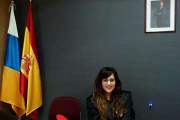  La joven jueza teldense Yanira González recibe del Rey su primer destino definitivo en La Gomera (Foto TA)
