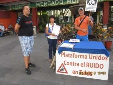 Imagen de archivo de una protesta contra el ruido en Telde (Foto TA)
