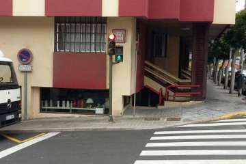 Semáforo 'desorientado' en Telde (Foto TA)