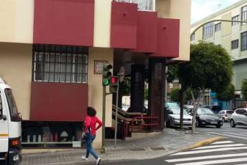 Semáforo 'desorientado' en Telde (Foto TA)