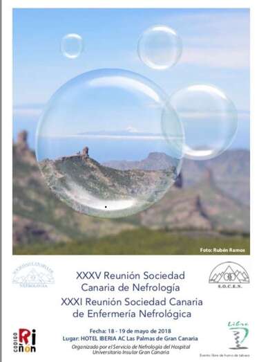 Cartel de la reunión científica (Foto TA)