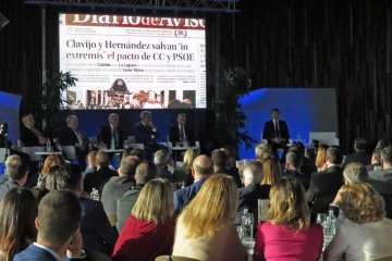 Telde, en el encuentro-debate 'Cuando fui/soy presidente' (Foto Acfi Press y TA)