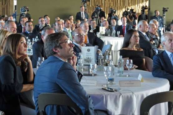 Telde, en el encuentro-debate 'Cuando fui/soy presidente' (Foto Acfi Press y TA)