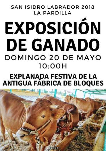 Cartel de la exposición de ganado (Foto TA)