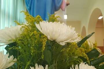 Talla pequeña de María Auxiliadora que saldrá en la procesión del Rosario de la Aurora este 254 de mayo en Telde (Foto Francisco Javier Santana)