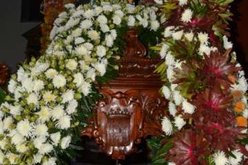 Procesión de María Auxiliadora por las calles de Los Llanos de Telde (Foto Antonio Alí y TA)
