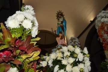 Procesión de María Auxiliadora por las calles de Los Llanos de Telde (Foto Antonio Alí y TA)