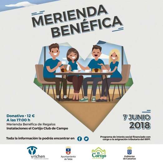 Cartel de la Merienda Benéfica (Foto TA)