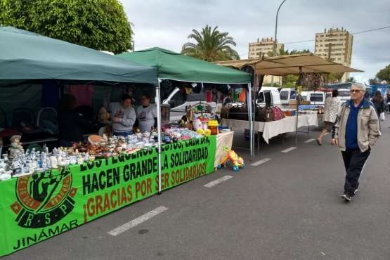 La RSPJ vuelve al mercadillo dominical de Jinámar (Foto TA)