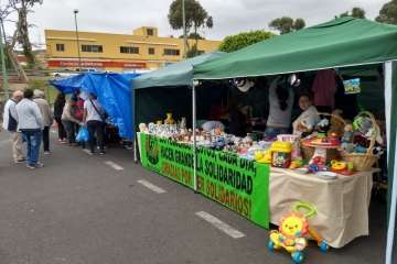 La RSPJ vuelve al mercadillo dominical de Jinámar (Foto TA)