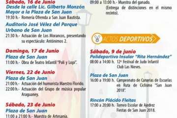 Presentación de las fiestas patronales de San Juan Bautista 2018 (Foto TA)