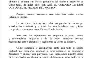 Presentación de las fiestas patronales de San Juan Bautista 2018 (Foto TA)