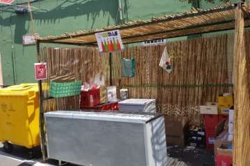 Tenderete callejero en San Antonio Foto TA)