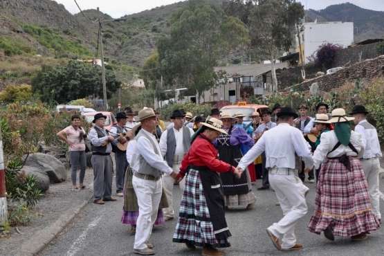 Romería popular y ofrenda en Arenales-Telde (Foto TA)