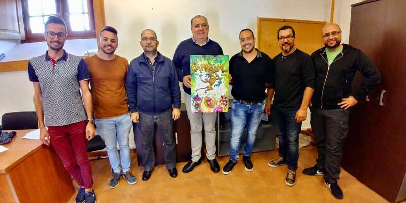 Imagen de archivo del proceso de selección del anterior cartel del Carnaval de Telde (Foto TA).