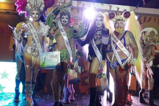 Drag Aruba, primera reinona que se encumbra en La Breña (Foto Francisco Javier Santana)