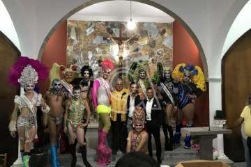 Drag Aruba, primera reinona que se encumbra en La Breña (Foto Francisco Javier Santana)