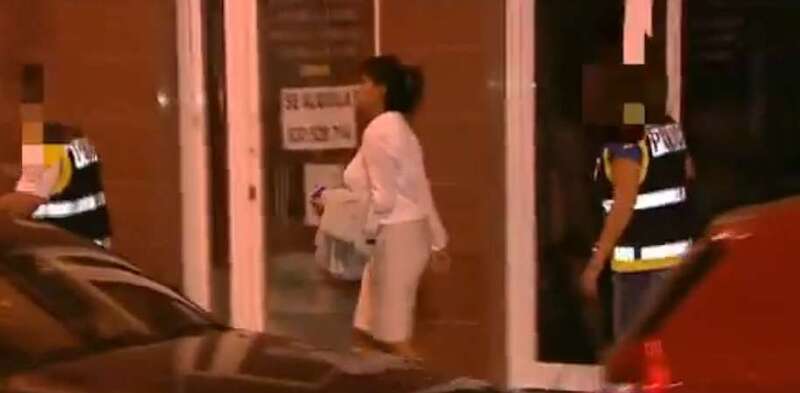 Imagen del día en que fue detenida Teresa en el sector de Arnao por agentes de la Policía Nacional. Fue un 24 de septiembre de 2014. (Foto de TA captada de RTVC)