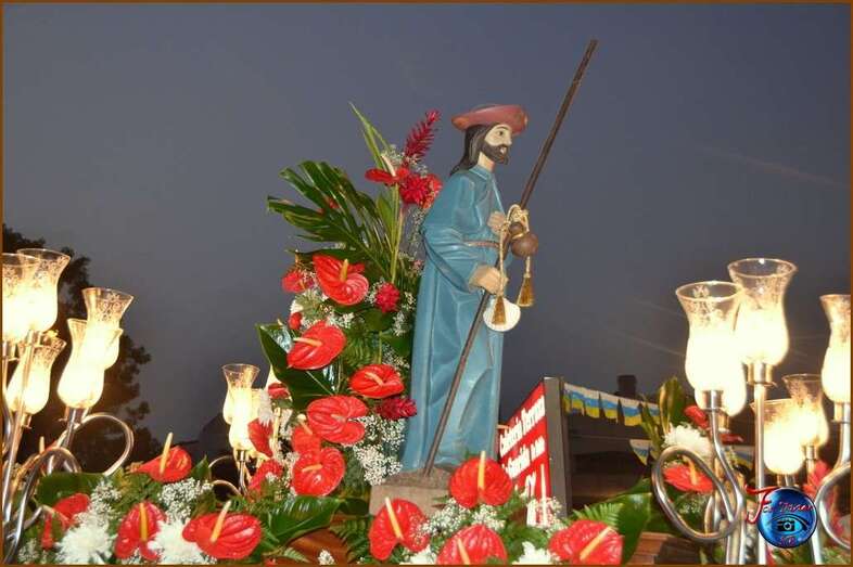 Imagen del Santiago Apóstol venerada en Lomo Cementerio