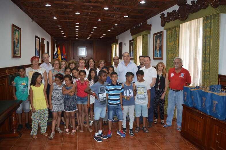 Imagen de archivo del grupo que el pasado verano estuvo en Telde (Foto TA).