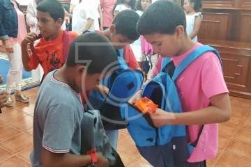 Acogida de Telde a nueve menores saharauis (Foto TA)