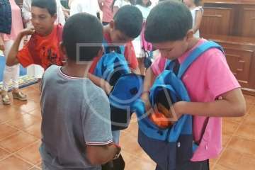 Acogida de Telde a nueve menores saharauis (Foto TA)