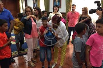 Acogida de Telde a nueve menores saharauis (Foto TA)